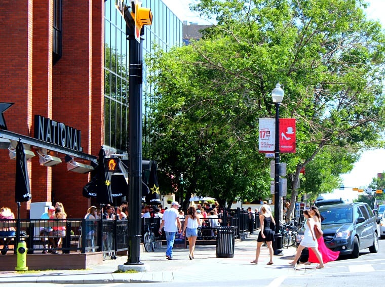 Patios along 17 Ave. sw calgary ship 'n anchor national