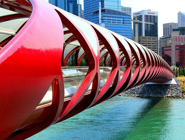 The Peace Bridge. calgary canada